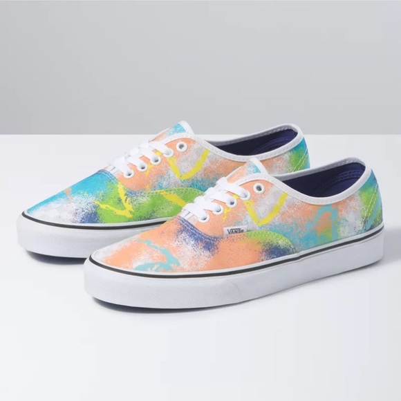 Vans Authentic Retro Mart Multi/True White Tie Dye unisex sneakers - Picture 1 of 9